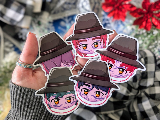 Demon Boy Band, Idol Version - (5) Vinyl Stickers (FREEEEE Shipping!)