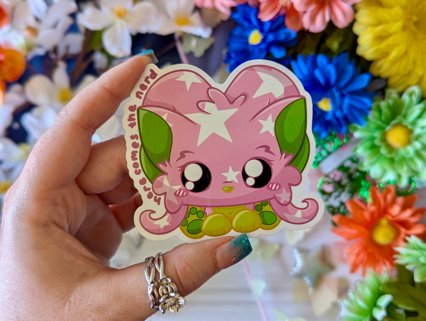 Fluffara (Yellow/Anniversary/Halloween) - Vinyl Sticker (FREEEEE Shipping!)