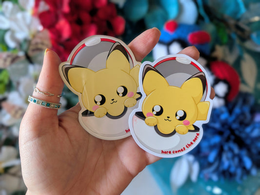 Catch 'em Sparky Squeaks - Acrylic Magnet & Sticker Set