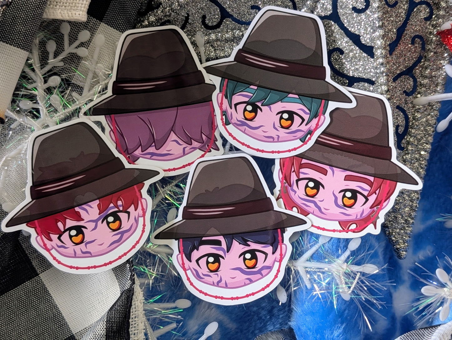 Demon Boy Band, Idol Version - (5) Vinyl Stickers (FREEEEE Shipping!)