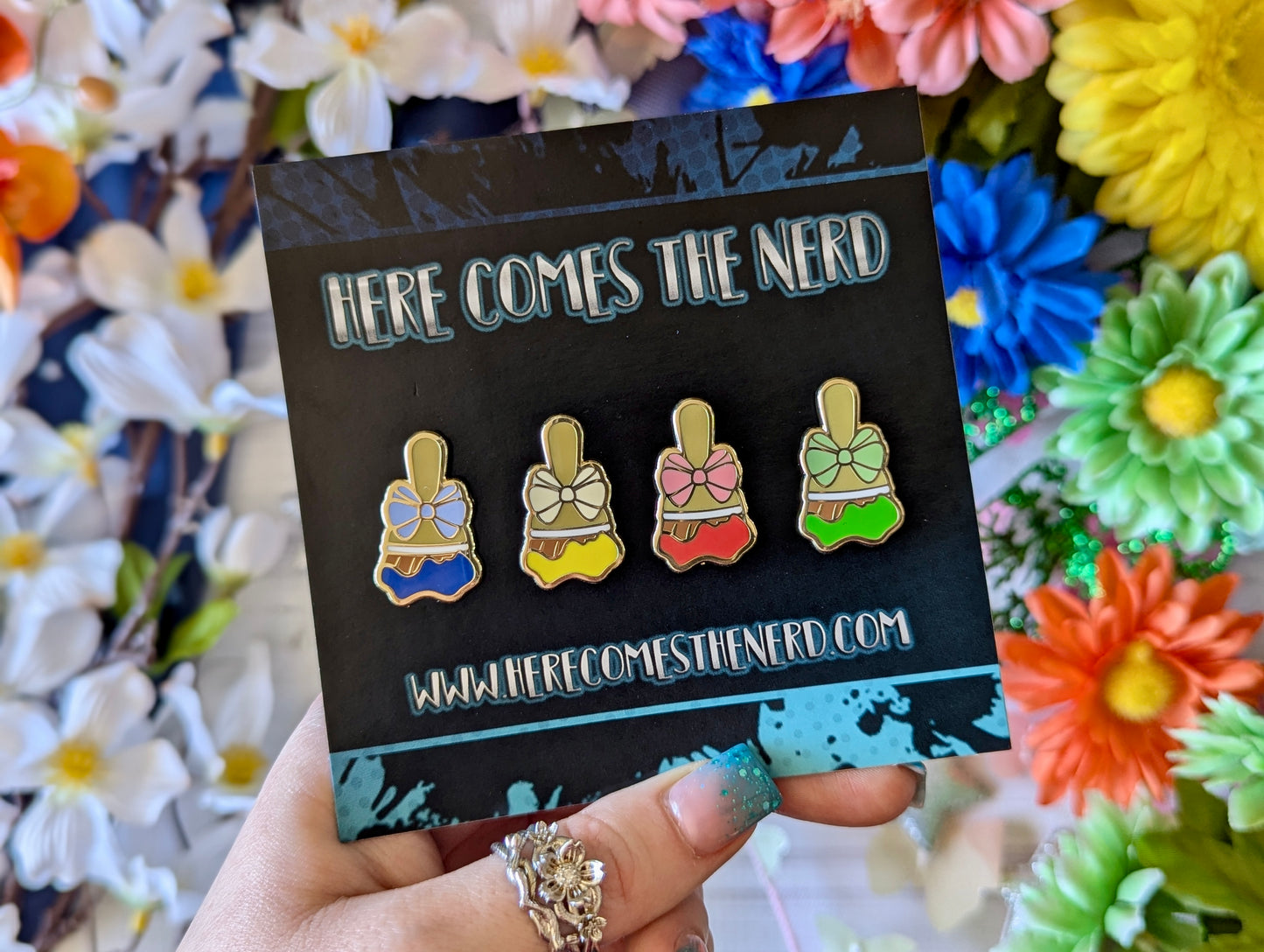 *MINI* Paint Brush (Base Colors), You Choose! - Enamel Pin(s)