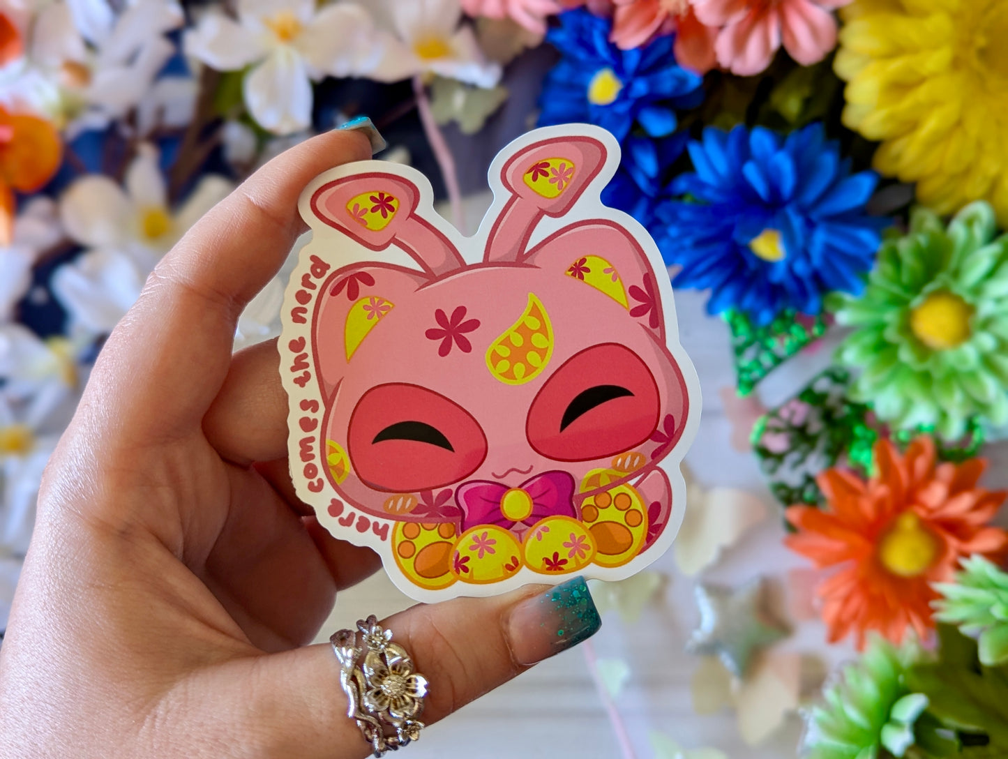 Purrisha (Blue/Disco/Halloween) - Vinyl Sticker (FREEEEE Shipping!)