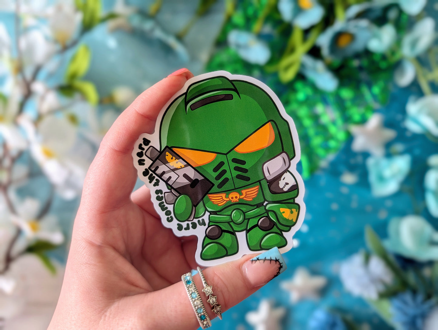 Emprah's Angels, Snugglemander Chapter - Enamel Pin & Sticker Set