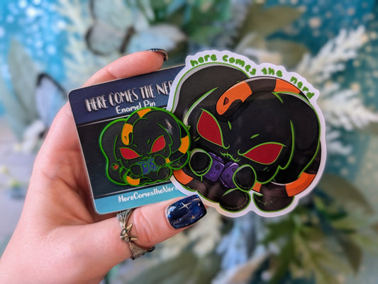 *Special Edition* Boogie Bun - Enamel Pin & Sticker Set