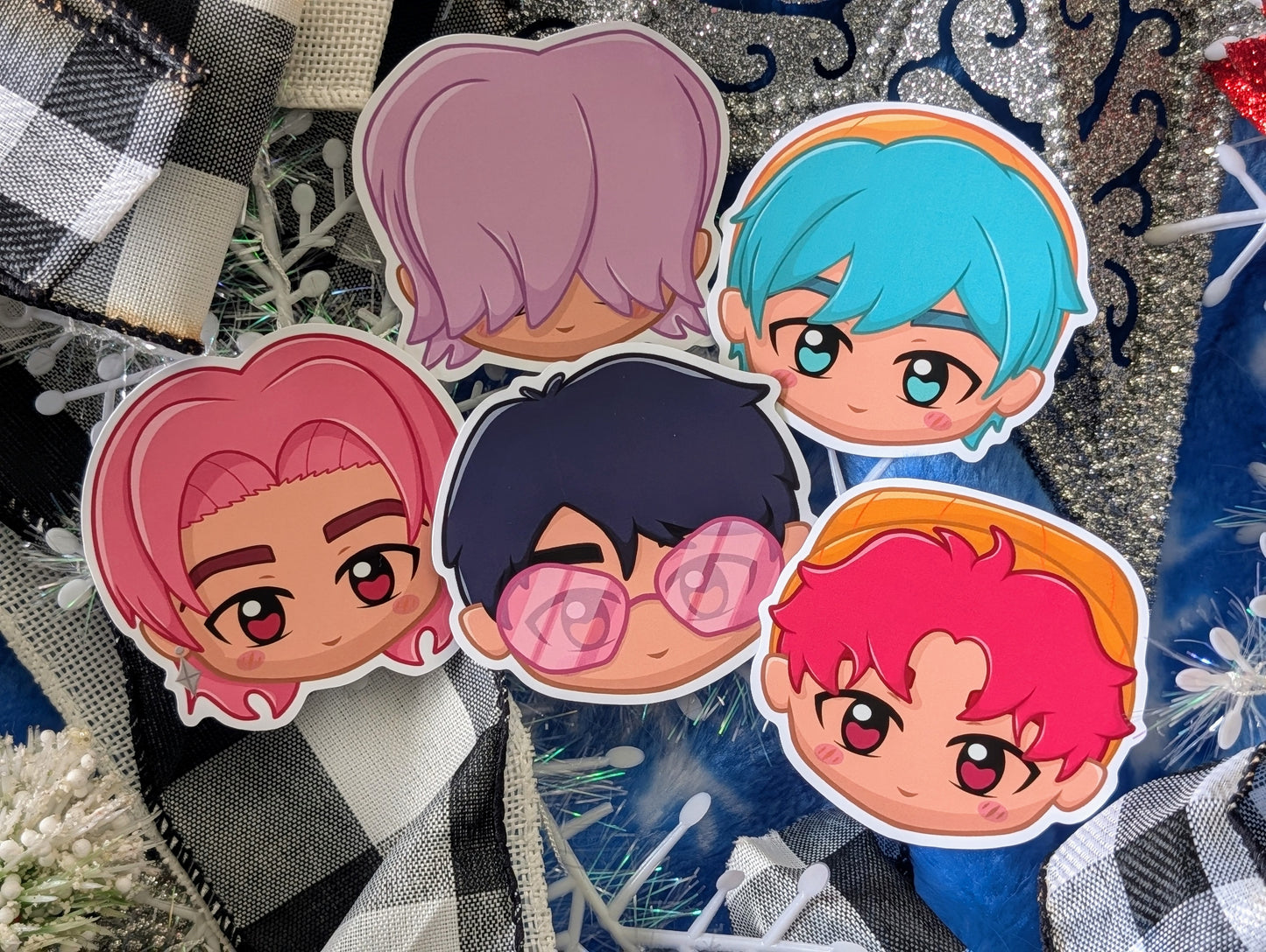 Demon Boy Band, Soda Pop Version - (5) Vinyl Stickers (FREEEEE Shipping!)