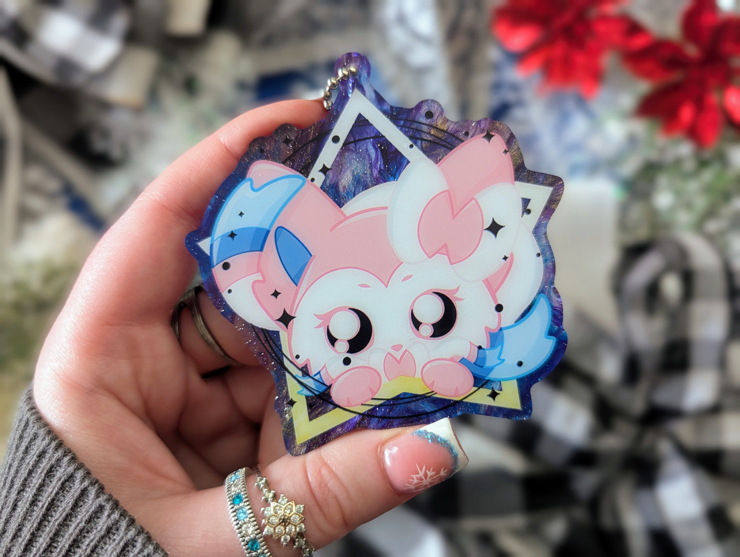 Fairy Floof - Pearlescent PVC Ornament