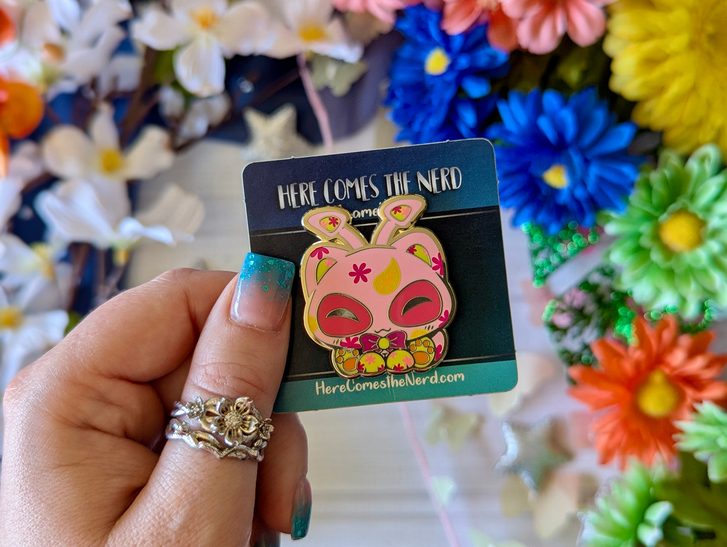 Purrisha (Blue/Disco/Halloween) - Enamel Pin