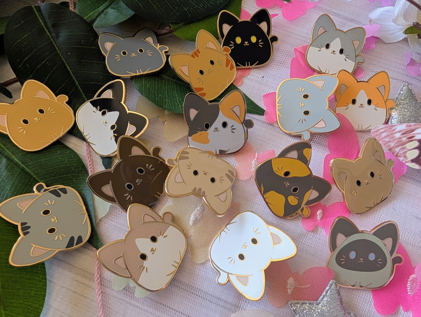 *MEGA SET* Cat Lover, That's My Cat! =^-^= - 22 Enamel Pins