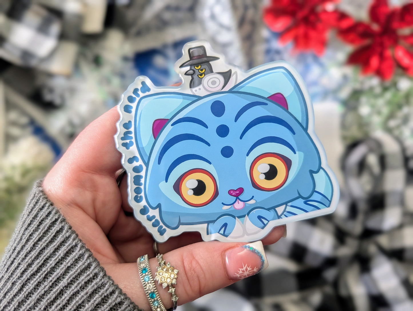 Derpy Tiger & Bestie Birb - Acrylic Magnet