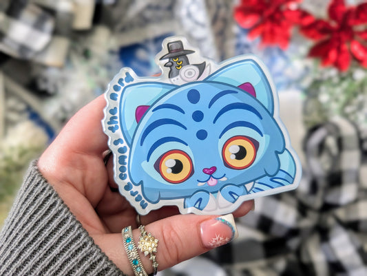 Derpy Tiger & Bestie Birb - Acrylic Magnet