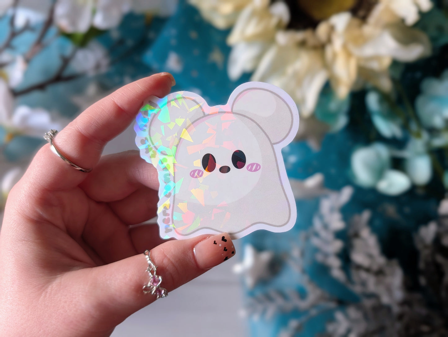 Mr. Mouse Ghostie - Vinyl Sticker (FREEEEE Shipping!)