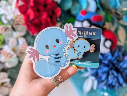 Water Woop - Enamel Pin & Sticker Set