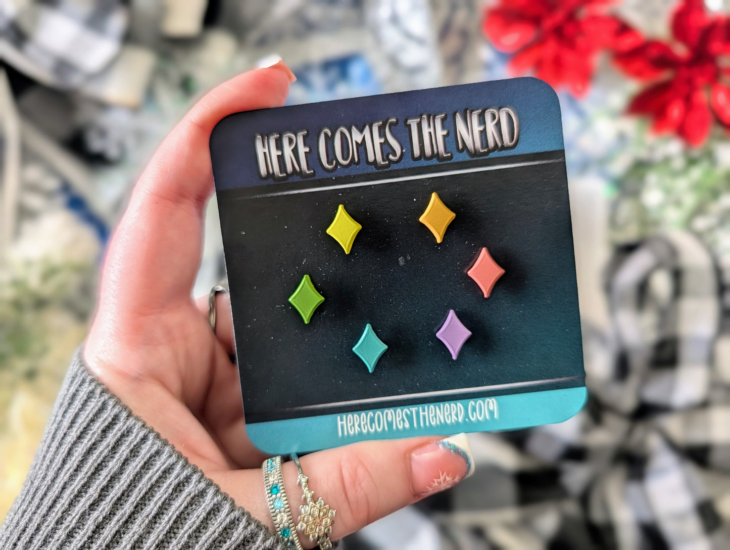 Chika's Doodles: Pastel Sparkles - (6) Super Mini Filler Pins