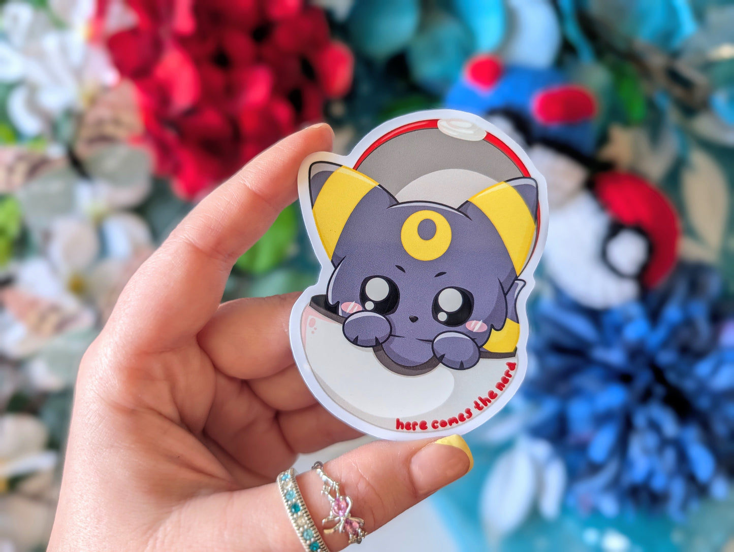 Catch 'em Night Floof - Acrylic Magnet & Sticker Set