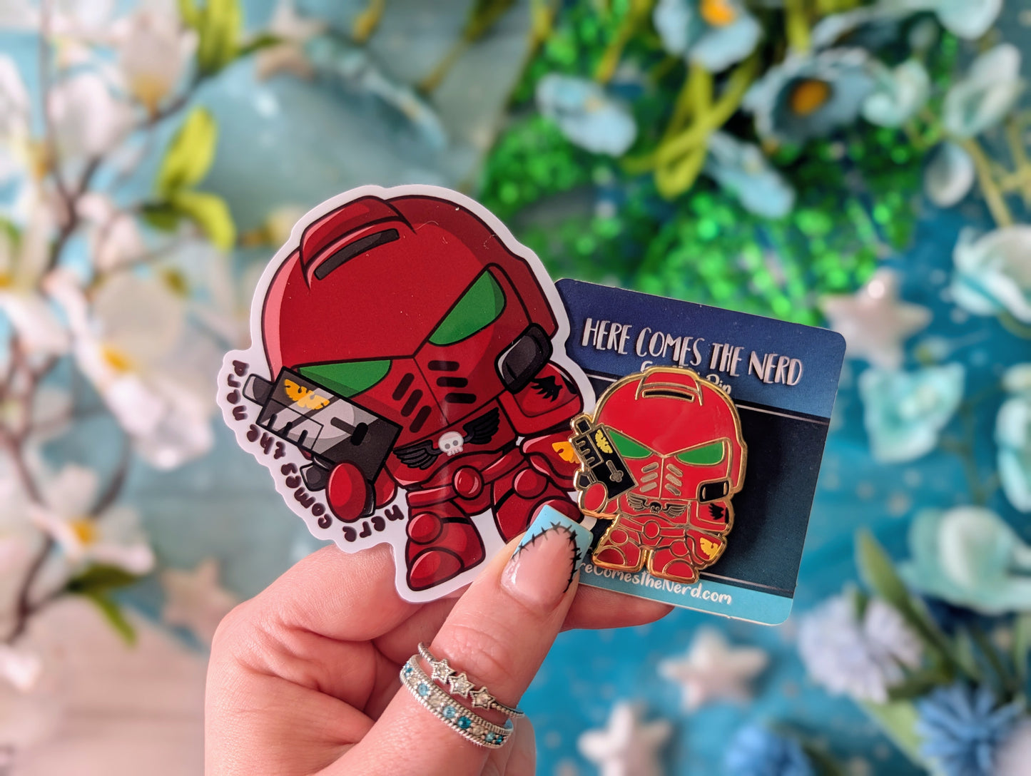 Emprah's Angels, Ragey Vampires Chapter - Enamel Pin & Sticker Set