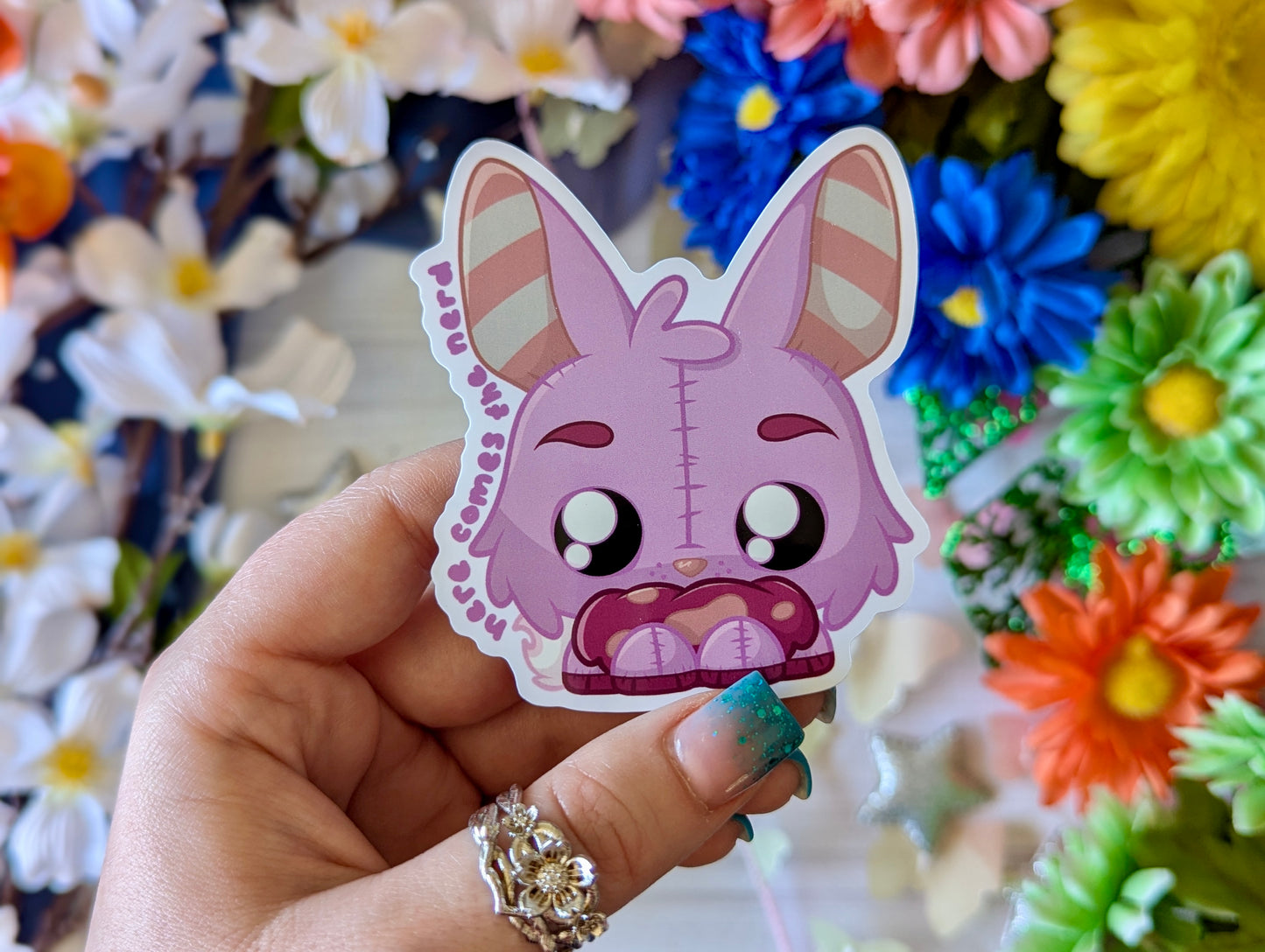 BunBun (Pastel/Plushie) - Vinyl Sticker (FREEEEE Shipping!)