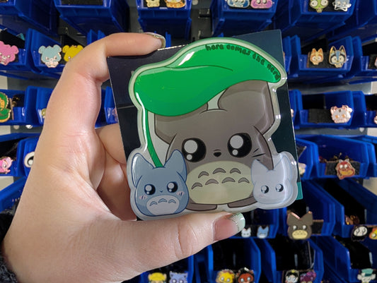 Fuzzy Guardians w/ Leaf - Acrylic Magnet