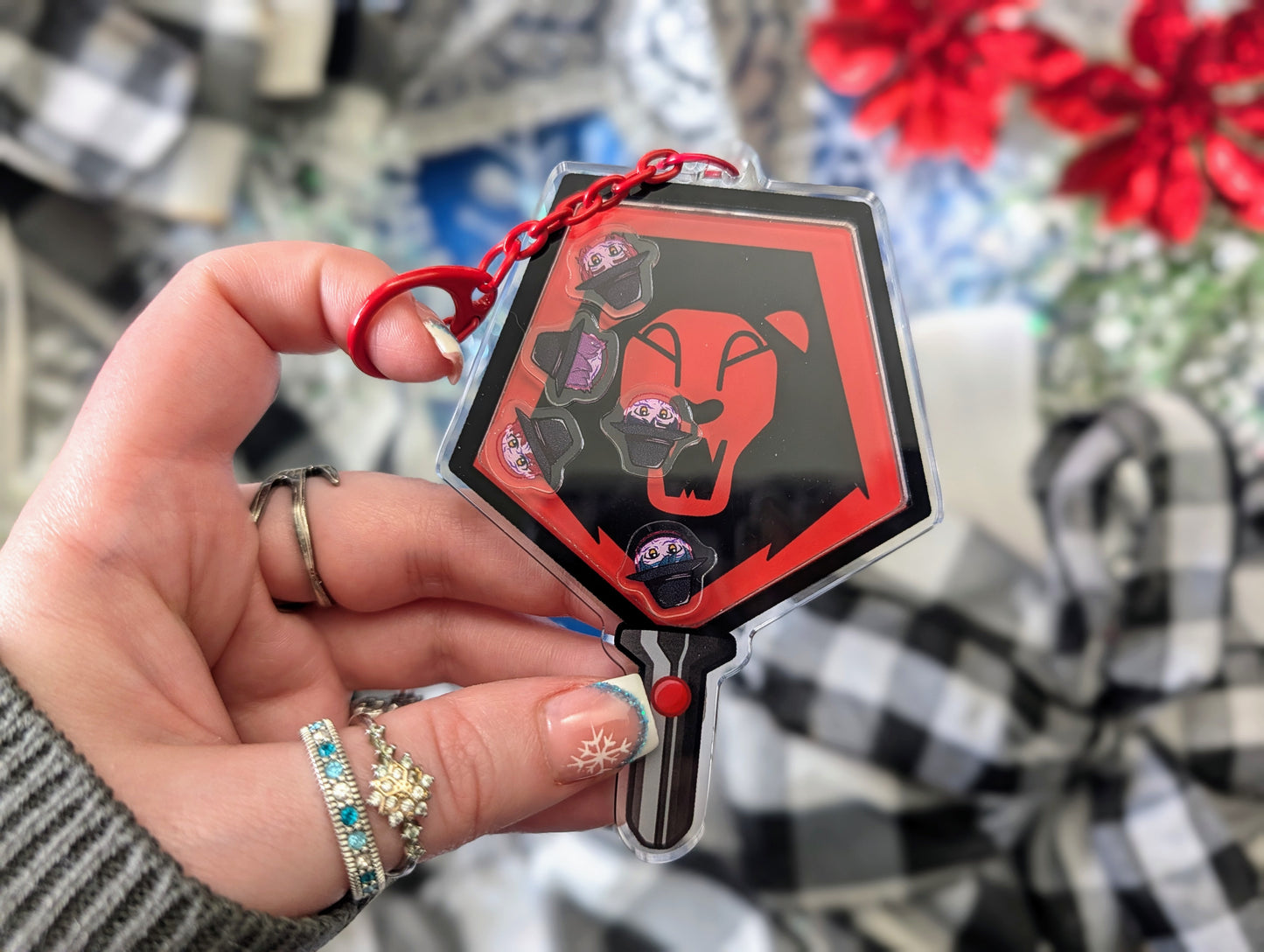 Demon Boy Band, Soda Pop & Idol Versions - Acrylic Shaker Keychain including 5 Charms