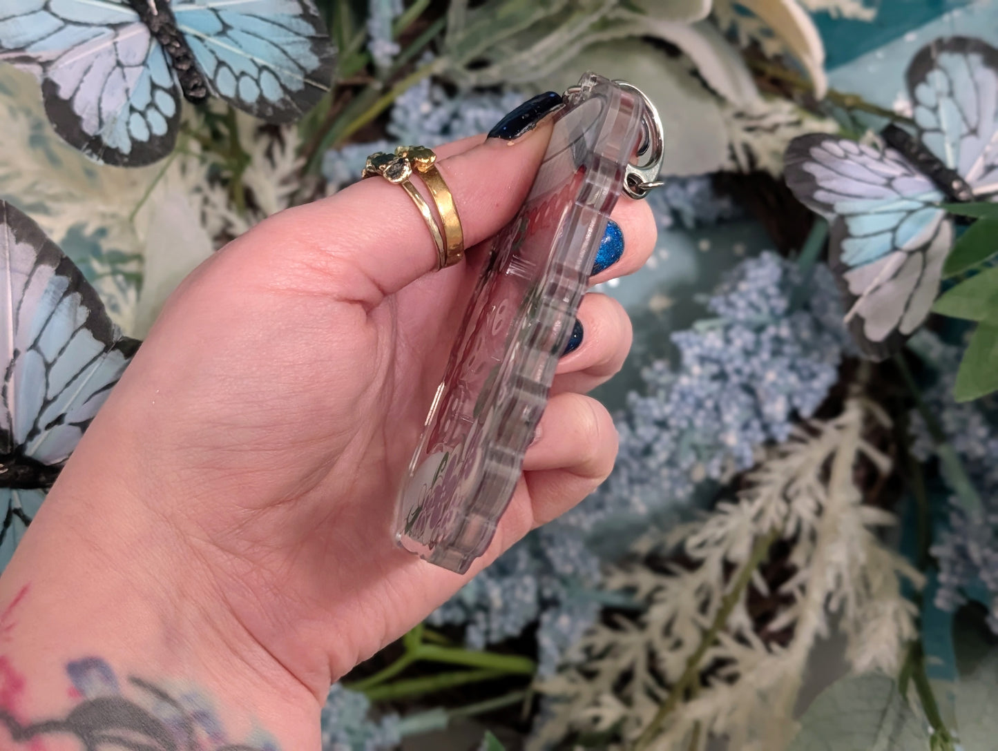 Jar of Bugs, Bug Kingdom - Acrylic Shaker Keychain including 5 Charms