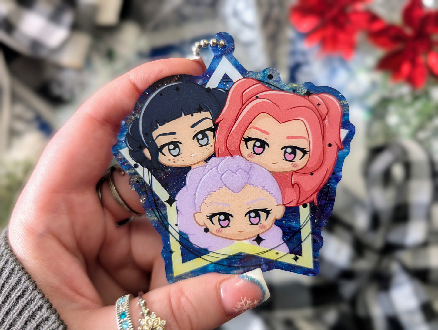 Singing Hunter Heroes - Pearlescent PVC Ornament