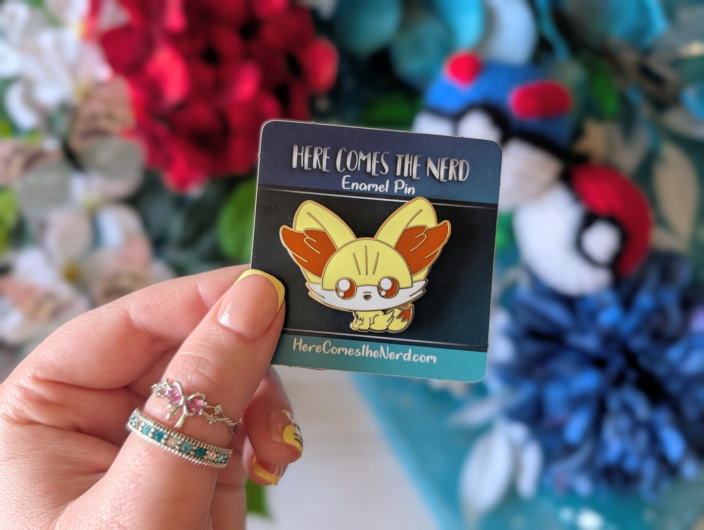 Flicker Fox - Enamel Pin & Sticker Set