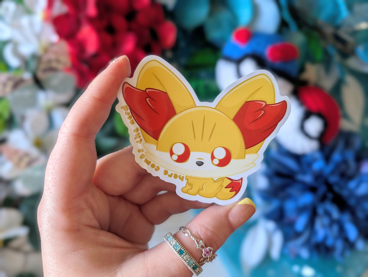 Flicker Fox - Enamel Pin & Sticker Set
