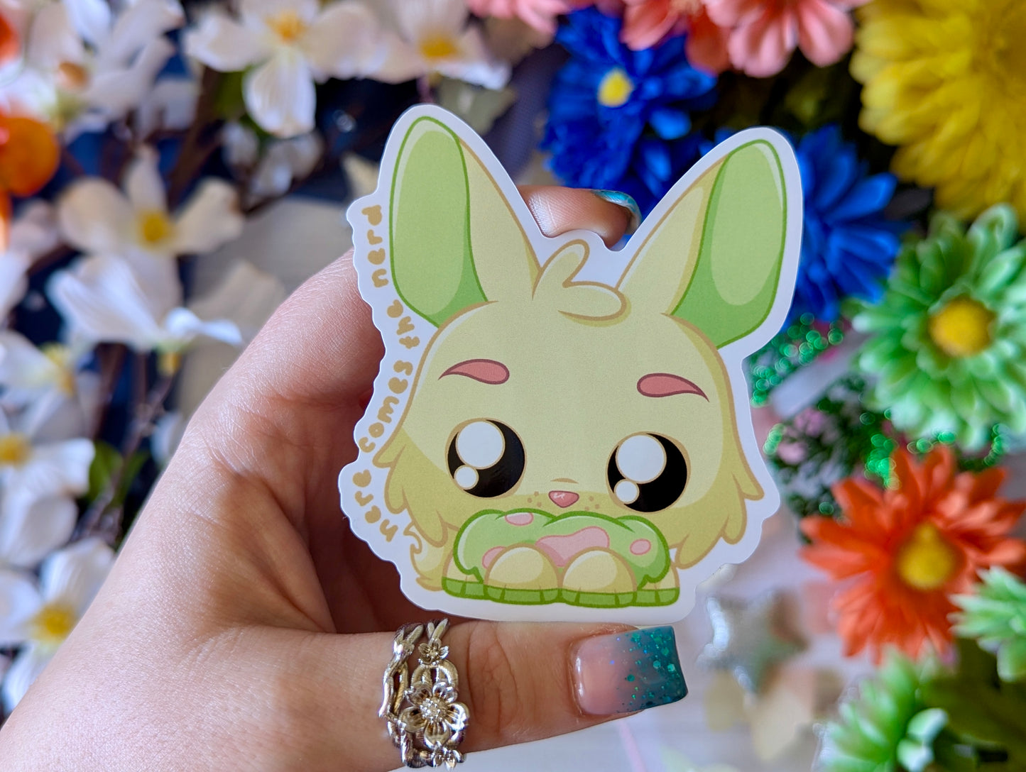 BunBun (Pastel/Plushie) - Vinyl Sticker (FREEEEE Shipping!)