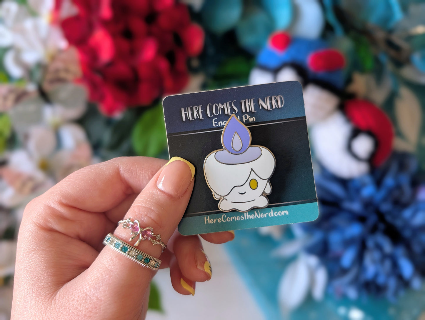 Spooky Candle - Enamel Pin & Sticker Set