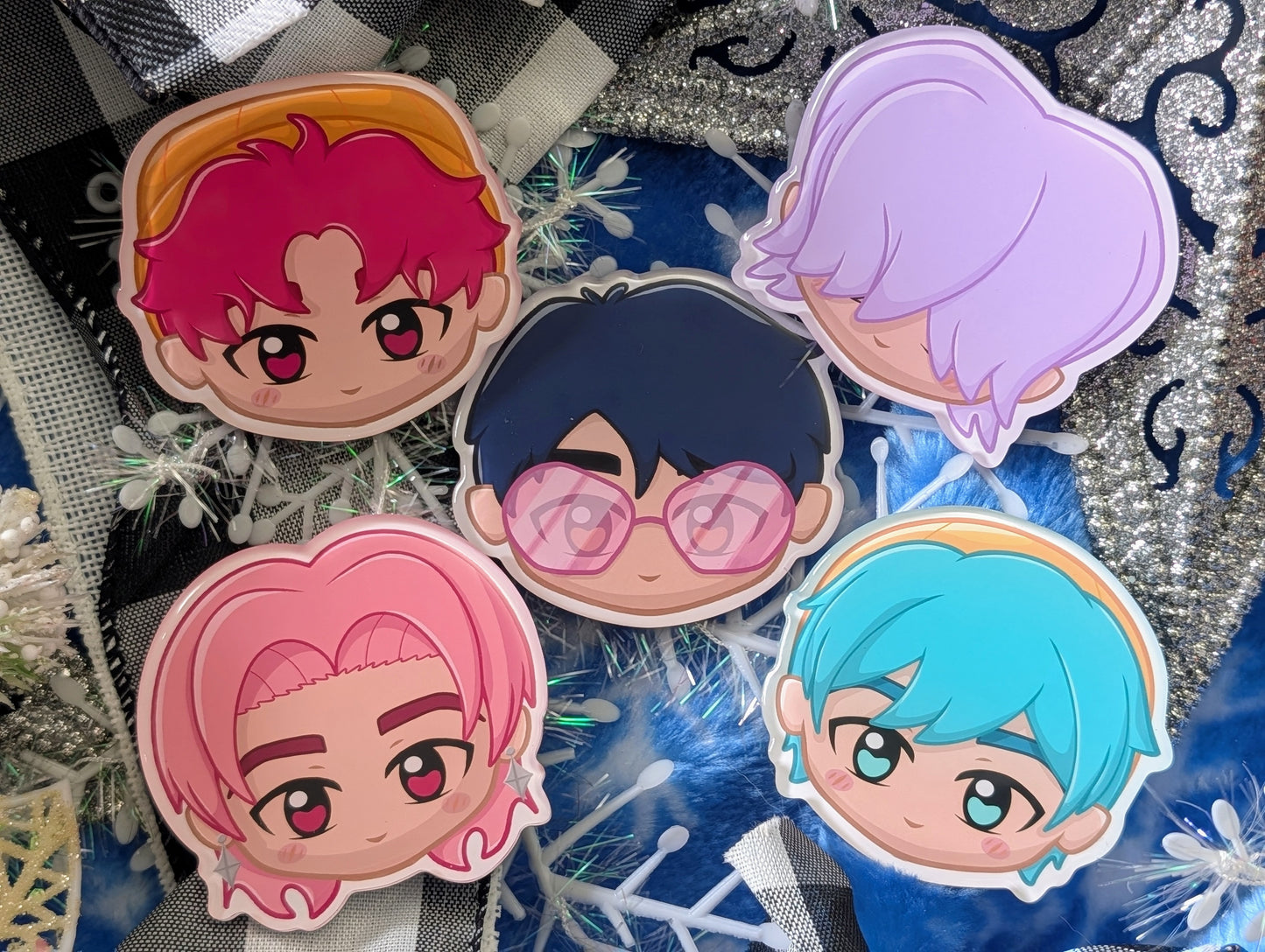 Demon Boy Band, Soda Pop Version - (5) Acrylic Magnets