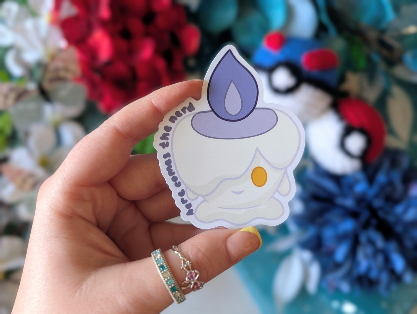 Spooky Candle - Enamel Pin & Sticker Set