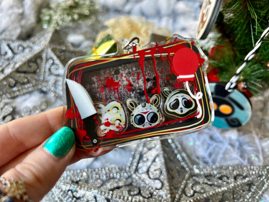 Spooky Buns - Acrylic Shaker Keychain including 3 Charms