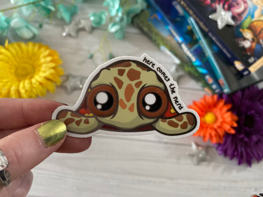 Totally Awesome Turtle - Vinyl Sticker (FREEEEE Shipping!)