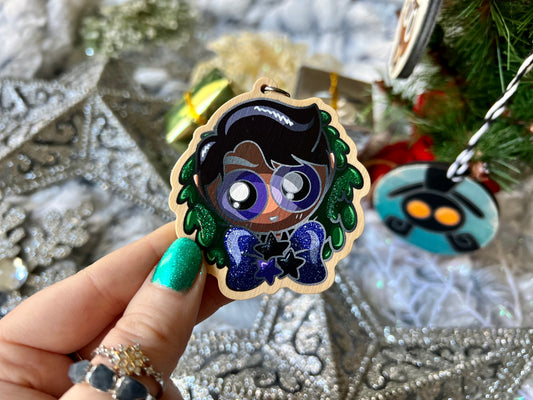 High Lord - Wood Ornament with Hand Painted Embellishments