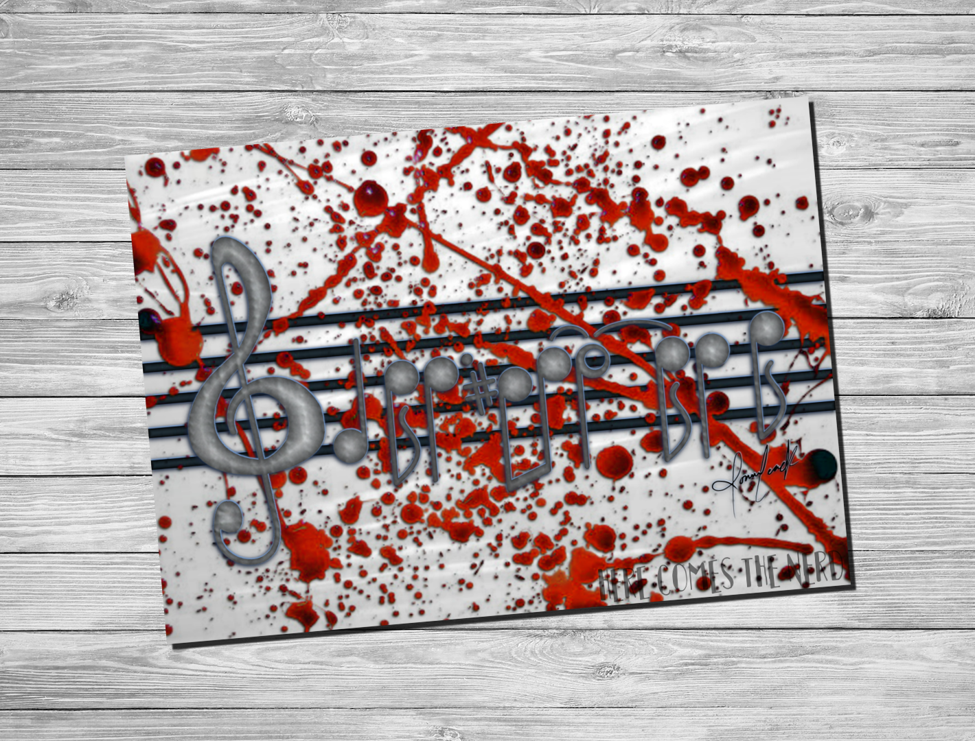 Blood Splatter Analyst Theme - Fine Art Print