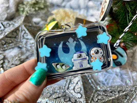 The Force - Acrylic Shaker Keychain including 3 Charms