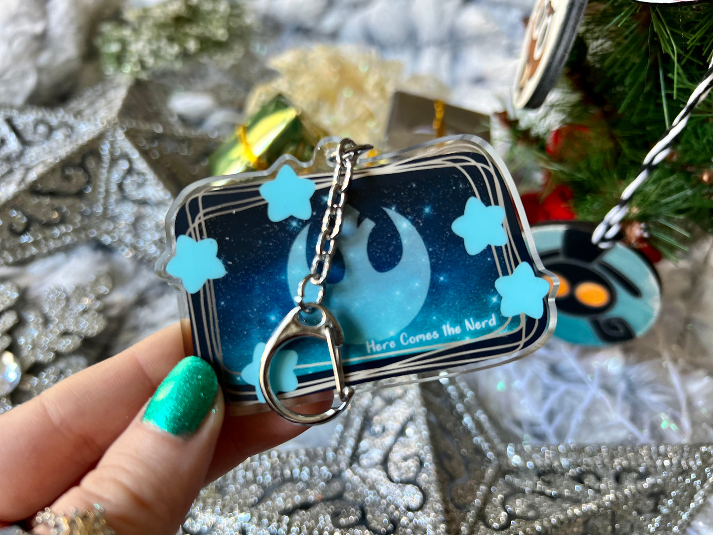 The Force - Acrylic Shaker Keychain including 3 Charms