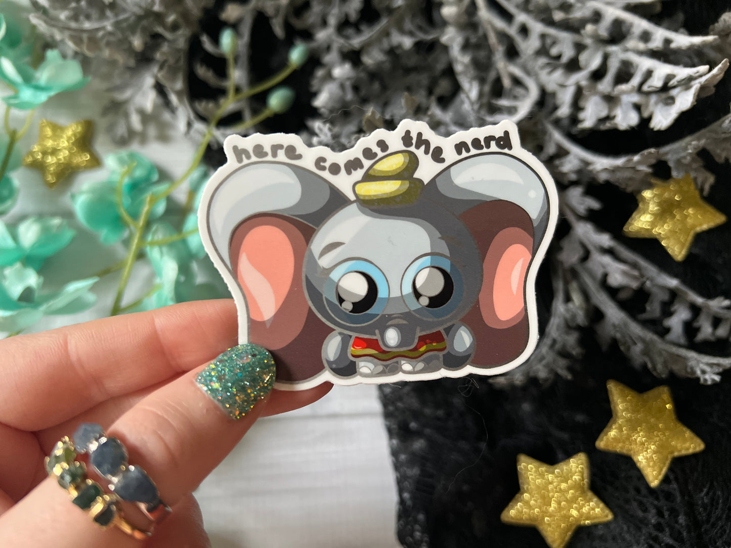 Circus Elephant - Vinyl Sticker (FREEEEE Shipping!)