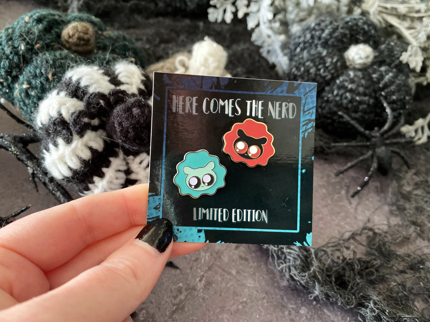 *Collectible* *MINI* Poofs (Spooky) - 2 Enamel Pins
