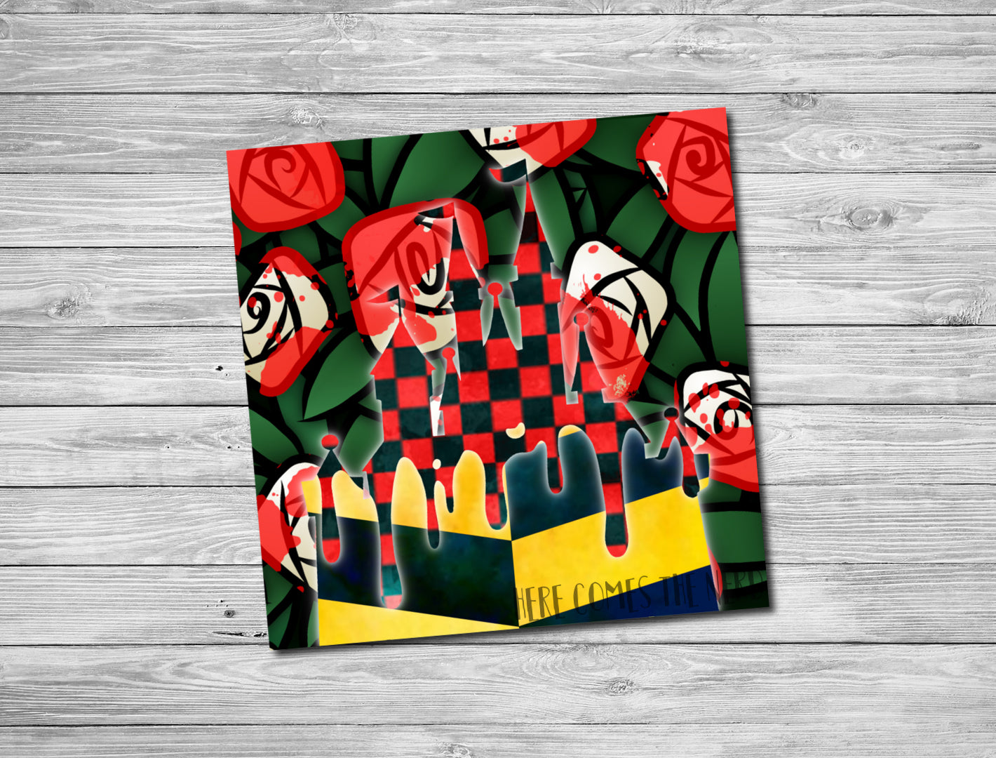 Painting the Roses Red & Queen of Hearts Takeover Castle - Fine Art Prints